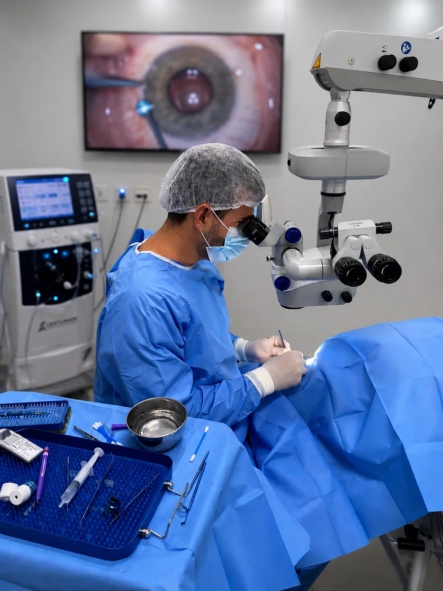 Cirurgia de catarata realizada pelo Dr. Bernardo Viana em Cachoeiro de Itapemirim